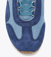 Diadora Heritage Sneaker Equipe Canvas Sw Evo in Misto Pelle Blu Gabbia Unisex