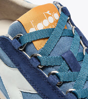 Diadora Heritage Sneaker Equipe Canvas Sw Evo in Misto Pelle Blu Gabbia Unisex