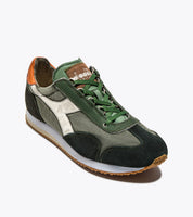 Diadora Heritage Sneaker Equipe Dirty Sw Evo in Tela e Pelle Verde Uomo