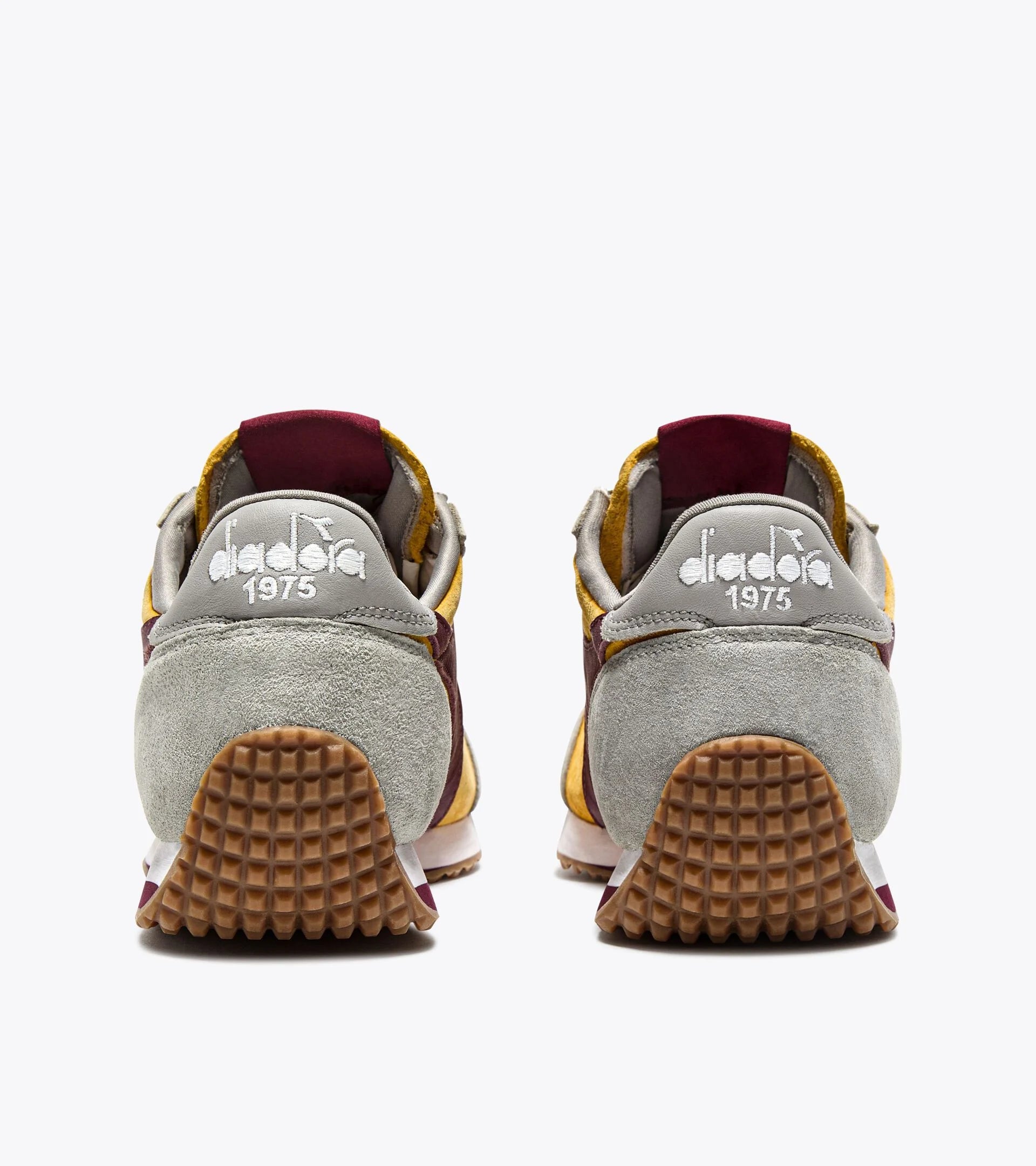 Diadora Heritage Sneaker Equipe '75 SW in Tela e Pelle Multicolore Giallo Fresia Uomo
