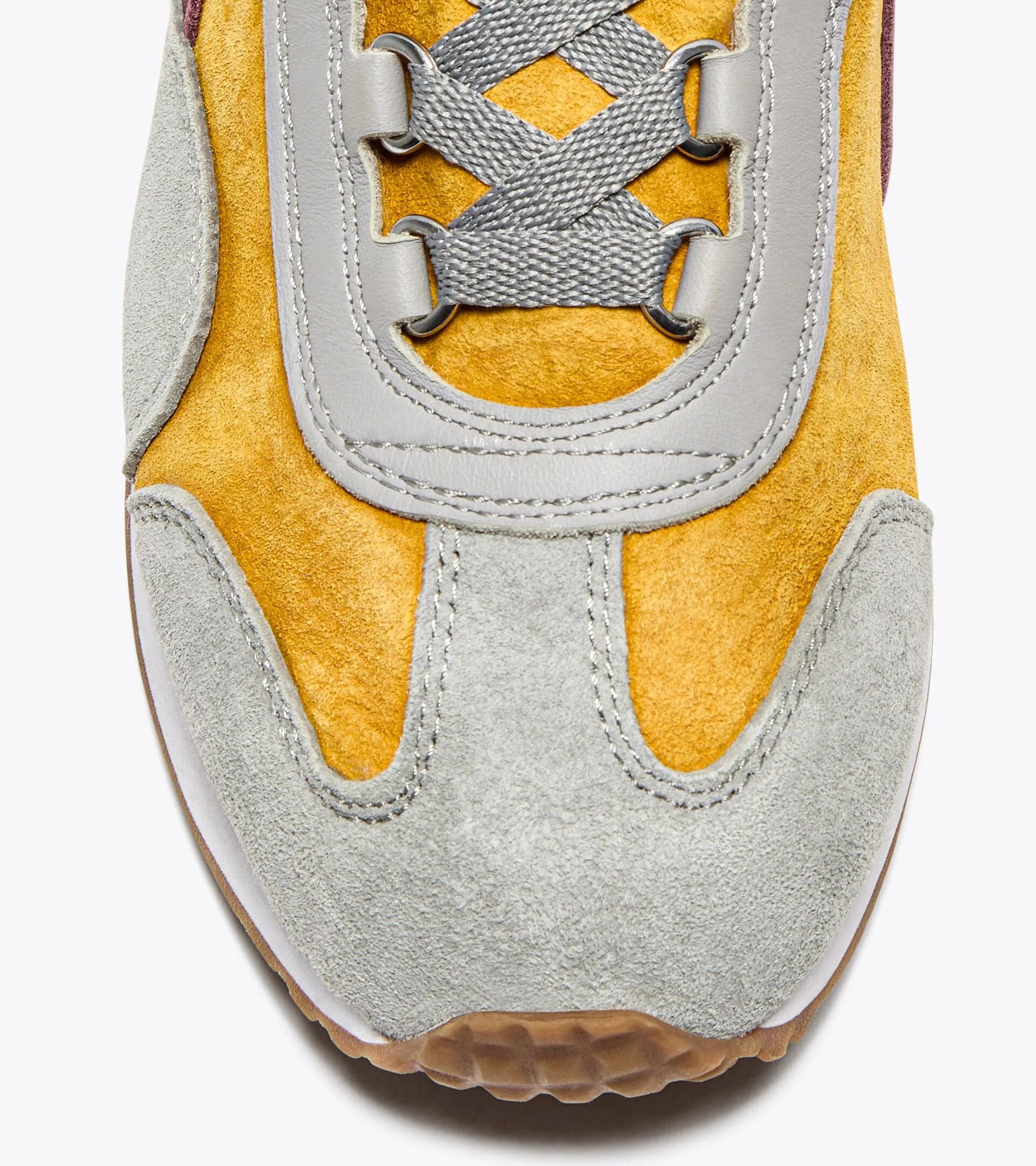 Diadora Heritage Sneaker Equipe '75 SW in Tela e Pelle Multicolore Giallo Fresia Uomo