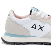 Sun68 Sneaker Casual Ally Solid Z45201 Pelle e Tessuto Bianco Donna