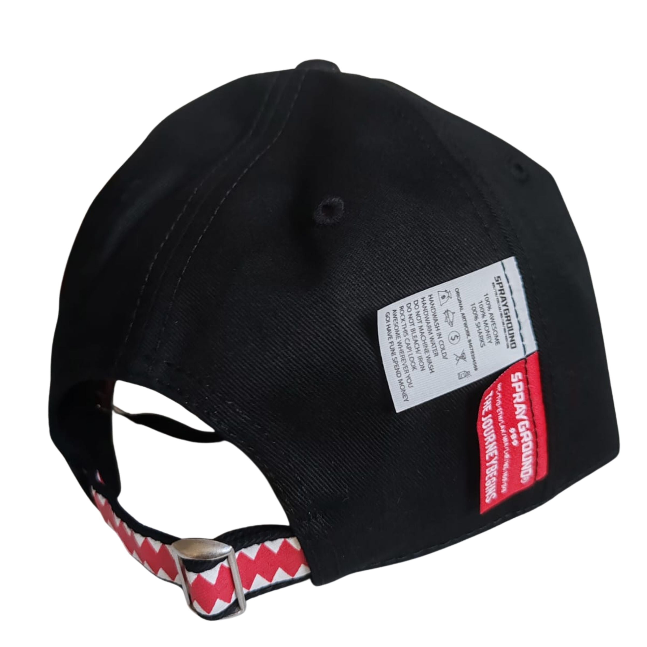 Sprayground cappello baseball SPRAYG LABELS CAP BLACK cotone nero SP15038