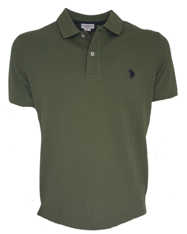 U.S. Polo Assn. T-Shirt Logo Fronte e Retro Cotone Verde