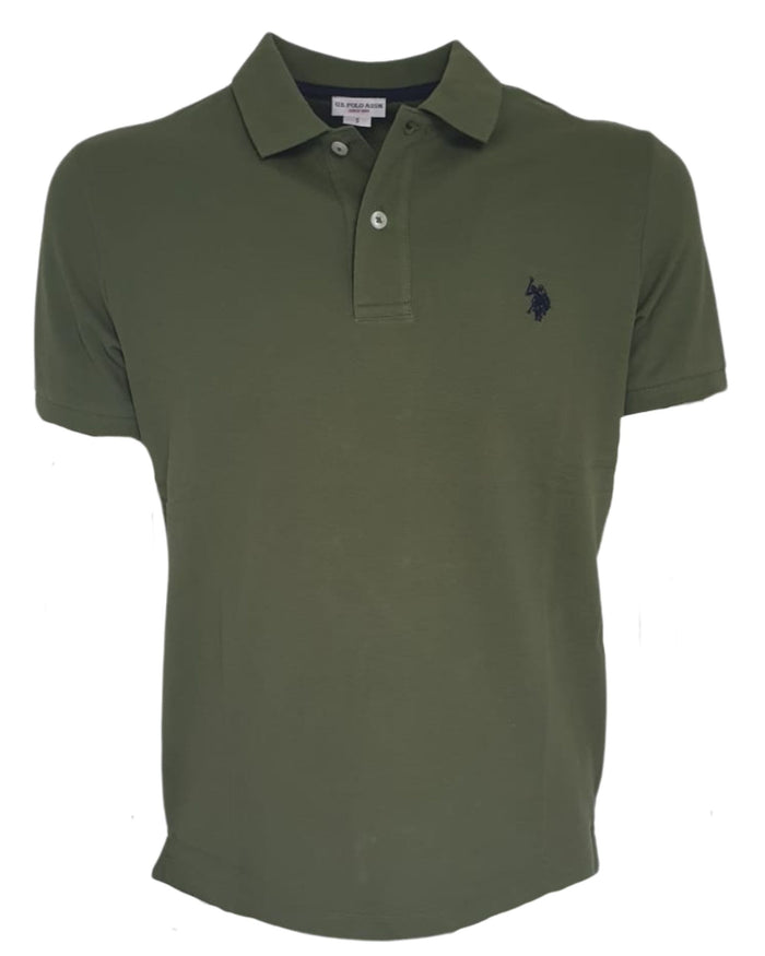 U.S. Polo Assn. T-Shirt Logo Fronte e Retro Cotone Verde 1