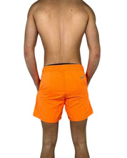 SUN68 Solid Big Logo Orange Swimsuit