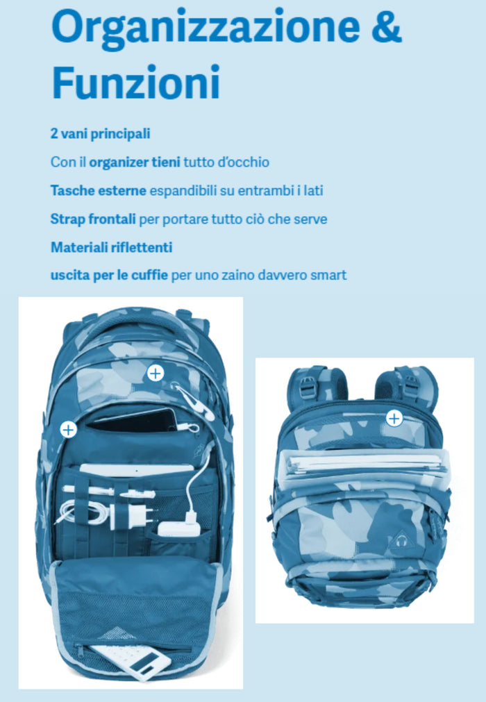 Satch Personalizzabile Ergonomico Eco 30 Litri Grigio Unisex 9