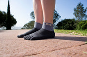 Injinji calze 5 dita da corsa rail Midweight Mini-Crew CoolMax EcoMade 213130 granite