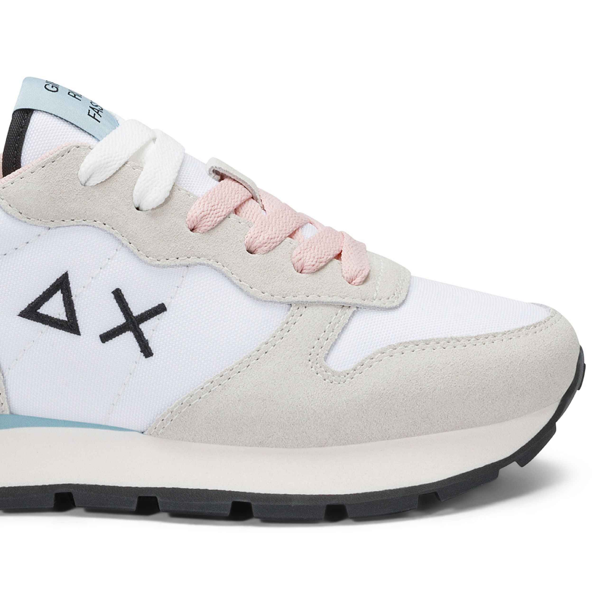 Sun68 Sneaker Casual Ally Solid Z45201 Pelle e Tessuto Bianco Donna