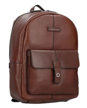 The Bridge Medium Backpack Biagio Line in Brown Leather Unisex