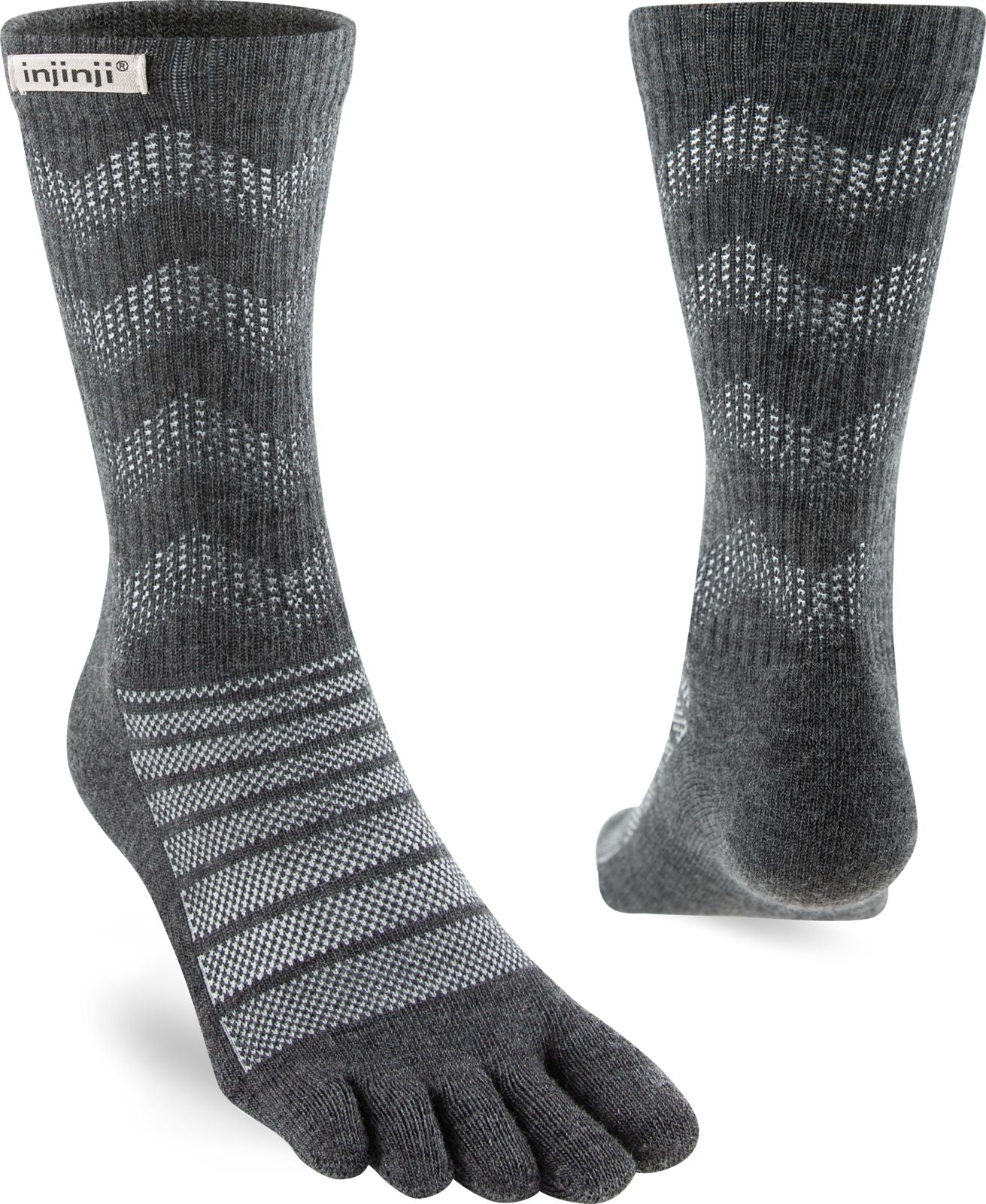 Injinji calze 5 dita da corsa Outdoor Midweight Crew NuWool lana merinos 223670