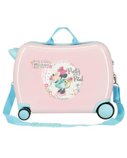 Disney Cavalcabile Valigia 4 Ruote 34 Litri Valigia Viaggio Rosa Bambino