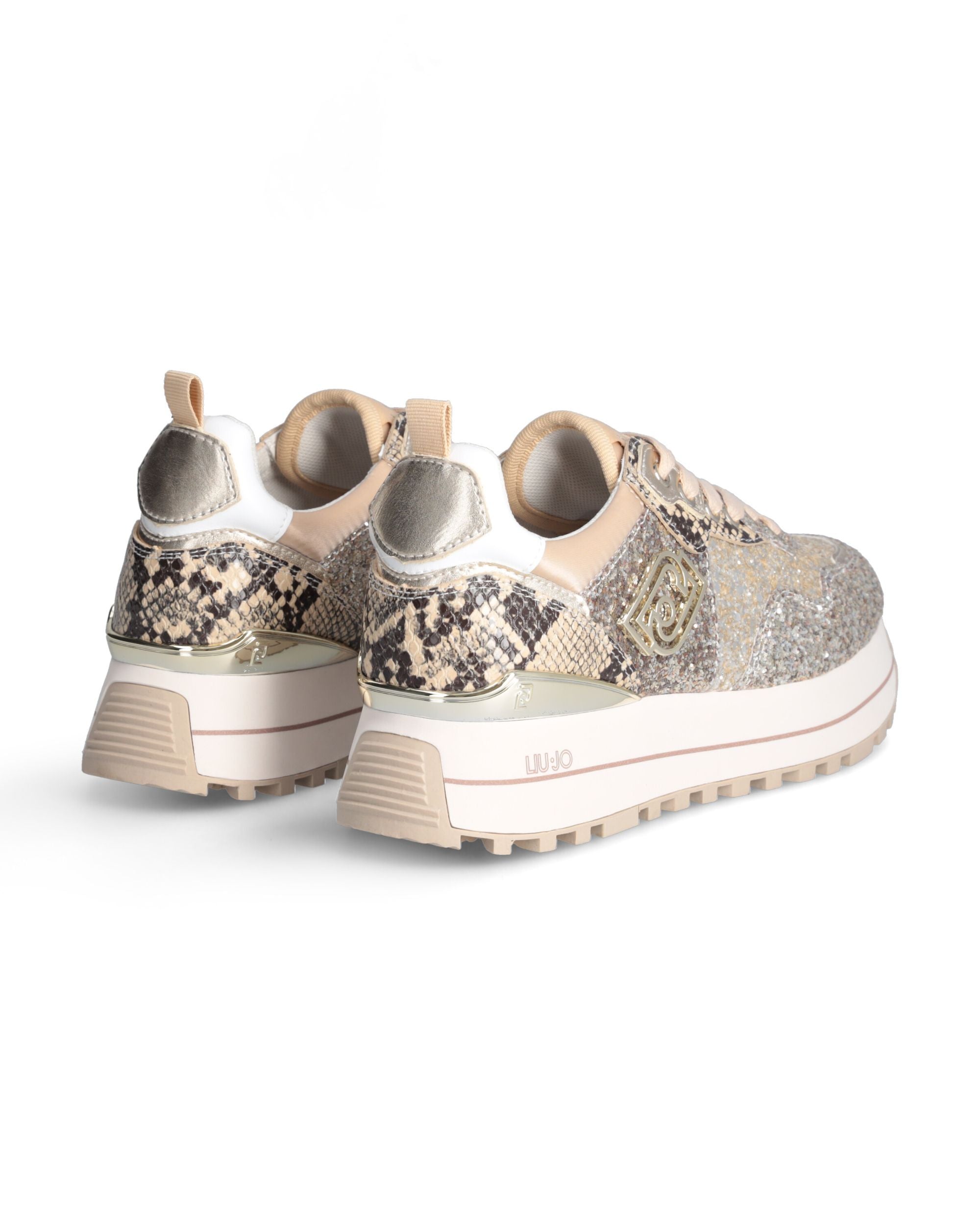 Liu Jo Sneakers Pelle Beige Donna