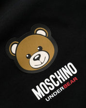 Moschino Underbear Logo Stretch Jersey Cotone Nero