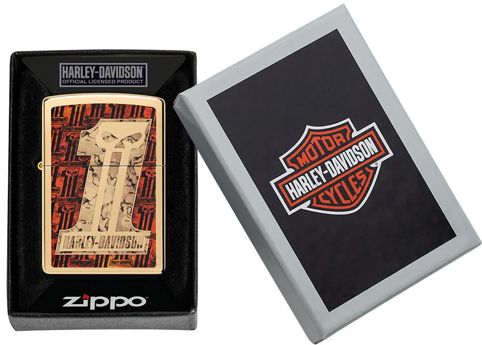 Zippo Ricaricabile Antivento Made In Usa Nel Box Regalo Oro Unisex