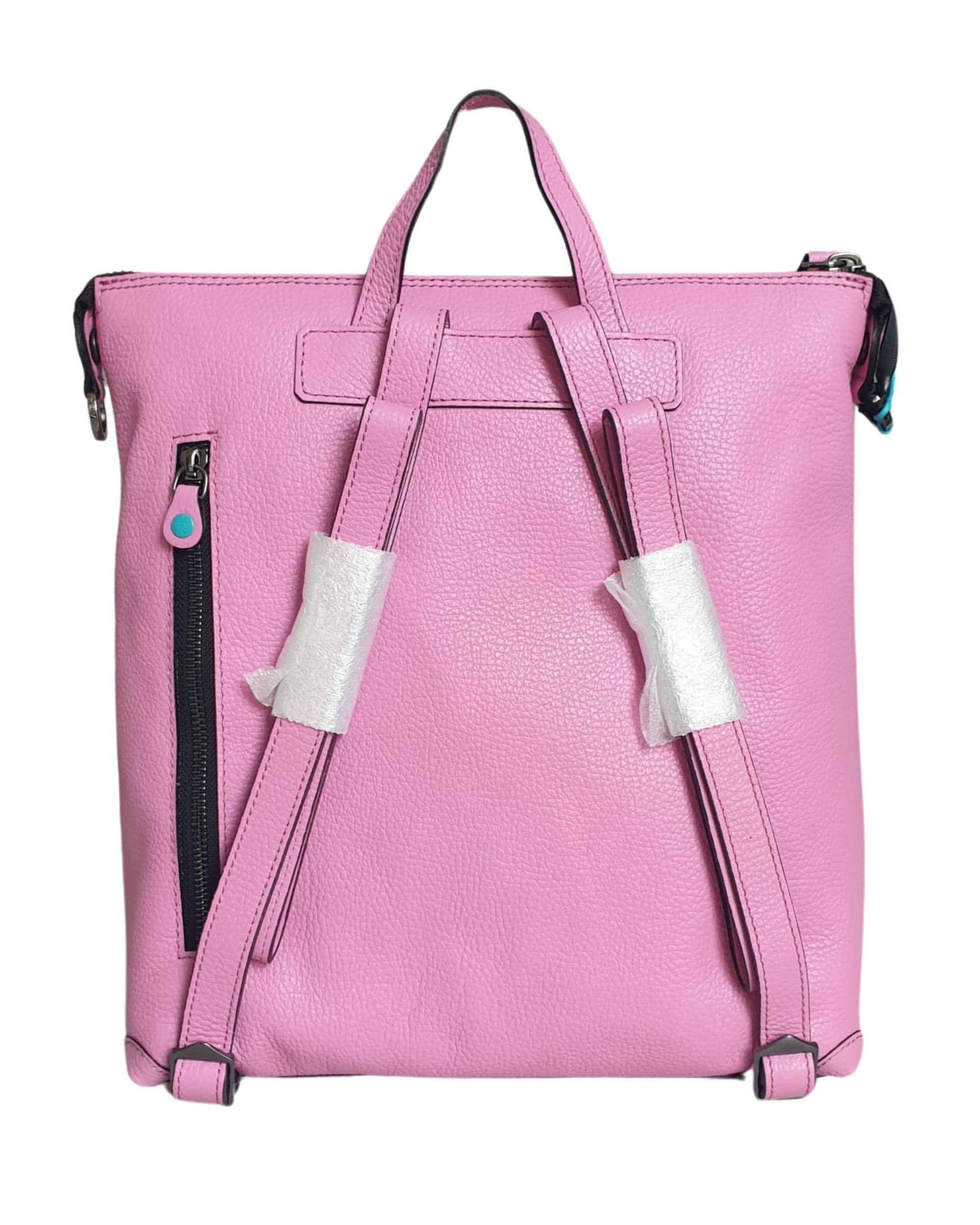 Gabs Pink Leather Backpack