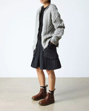 Dr. Martens Stivaletto Chelsea Donna 2976 Leonore Butterscotch Orleans Marrone con Pelliccia