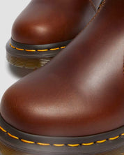 Dr. Martens Stivaletto Chelsea Donna 2976 Leonore Butterscotch Orleans Marrone con Pelliccia