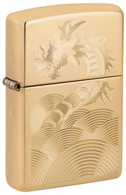 Zippo accendino Special Limited Edition 46822 drago oro inciso auto engrave