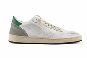 Valsport Scarpa Sneaker Davis Heritage in Nappa Bianco verde uomo pelle artigianale