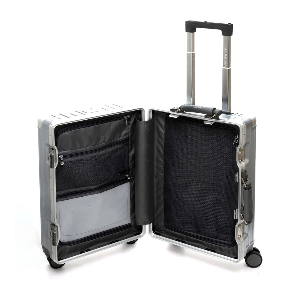 A. G. Spalding & Bros Cabin trolley valigia viaggio silver argento EXECUTIVE Abs 55 cm