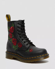 Dr. Martens Stivali Stringati 1460 Vonda Black Softy T in Pelle Nero Donna