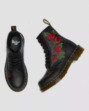 Dr. Martens Stivali Stringati 1460 Vonda Black Softy T in Pelle Nero Donna