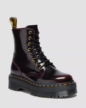 Dr. Martens Stivale Jadon Cherry Red Aracadia in Pelle Bordeaux Donna