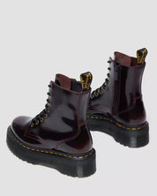 Dr. Martens Stivale Jadon Cherry Red Aracadia in Pelle Bordeaux Donna
