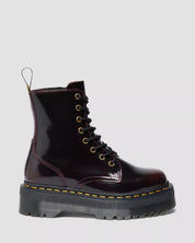 Dr. Martens Stivale Jadon Cherry Red Aracadia in Pelle Bordeaux Donna