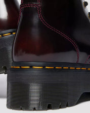 Dr. Martens Stivale Jadon Cherry Red Aracadia in Pelle Bordeaux Donna