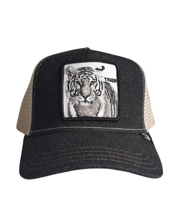 Goorin Bros. Trucker Cap Cappellino Animal Farm 'the White Tiger' Blu Unisex
