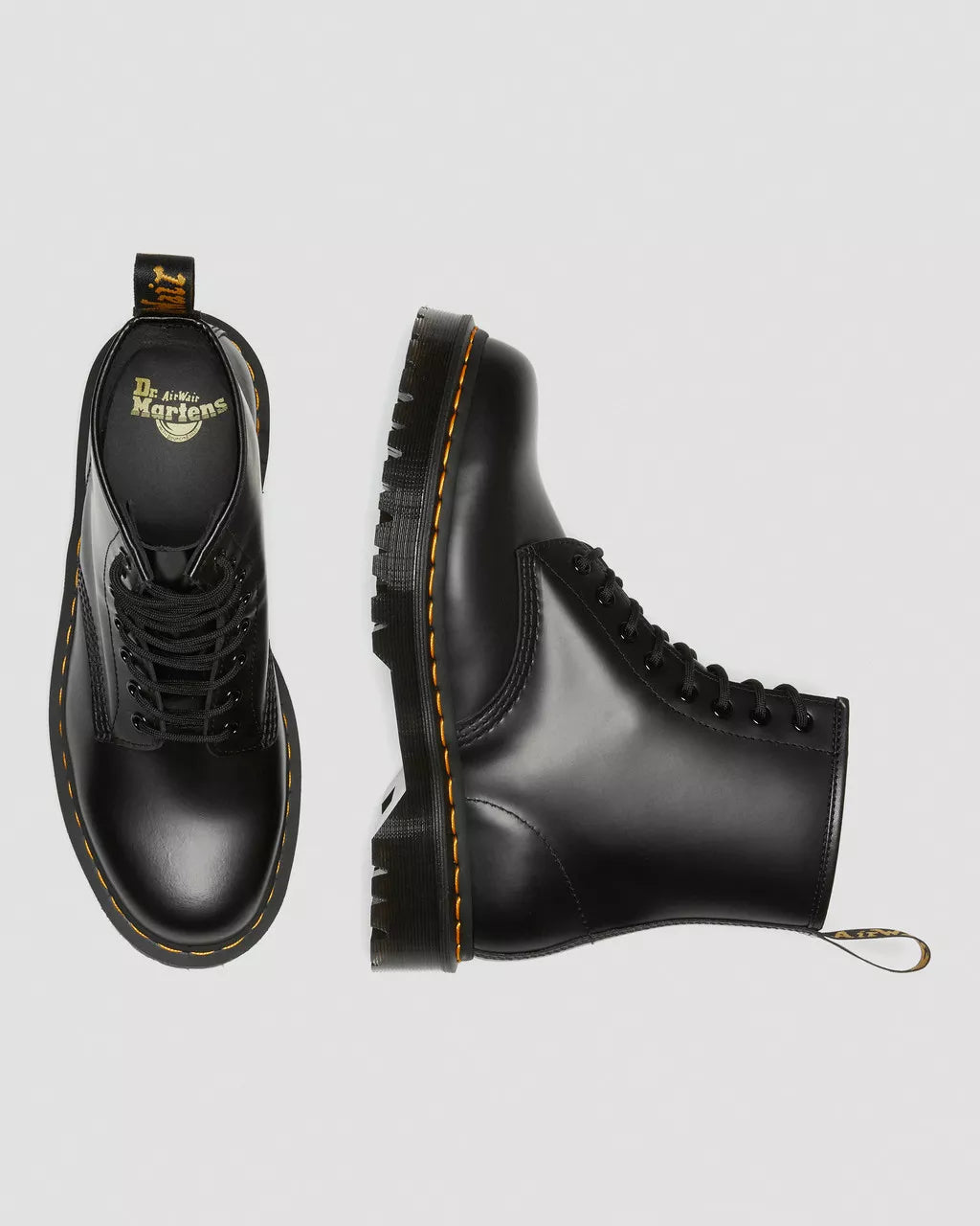 Dr. Martens Combat Boots 1460 Bex Black Smooth in Pelle Nero Unisex