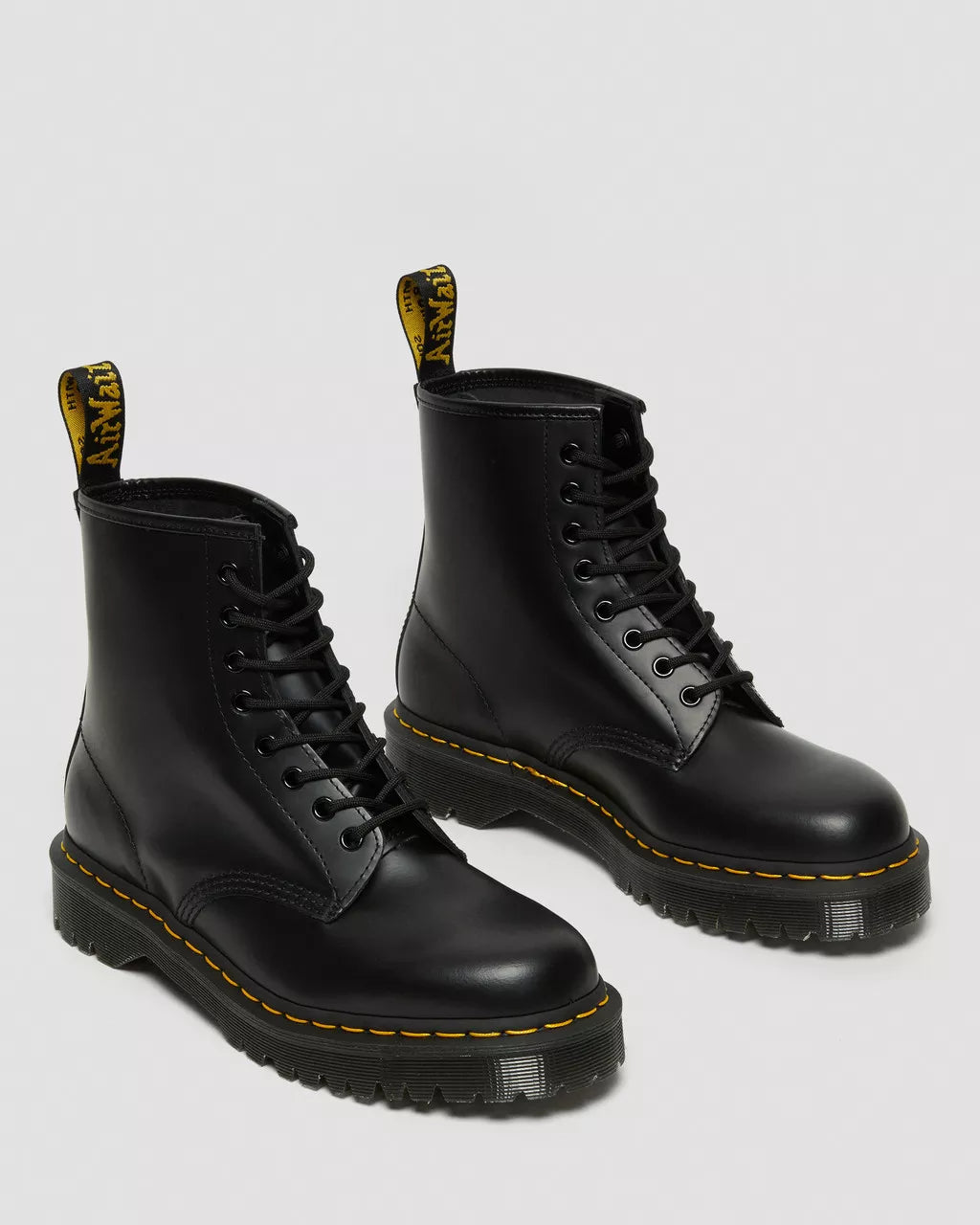 Dr. Martens Combat Boots 1460 Bex Black Smooth in Pelle Nero Unisex