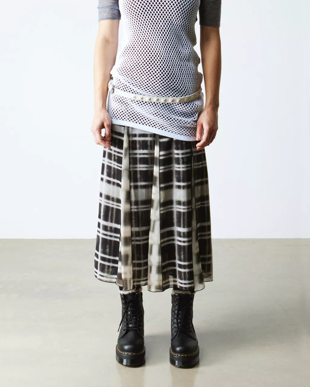 Dr. Martens Stivale Stringato Jadon FL Black Pisa in Pelle Nero Donna