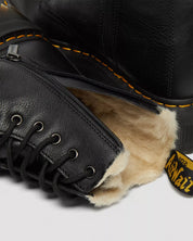 Dr. Martens Stivale Stringato Jadon FL Black Pisa in Pelle Nero Donna