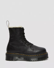 Dr. Martens Stivale Stringato Jadon FL Black Pisa in Pelle Nero Donna