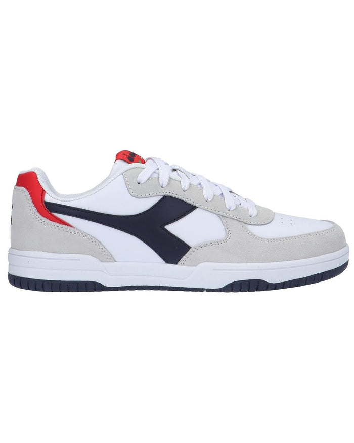 Diadora Sneakers Raptor Low Faux Leather White/Classic Blue/Red 1