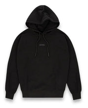 Disclaimer Felpa con Cappuccio 100% Cotone Nero Striscia Logo Nero Uomo 55100