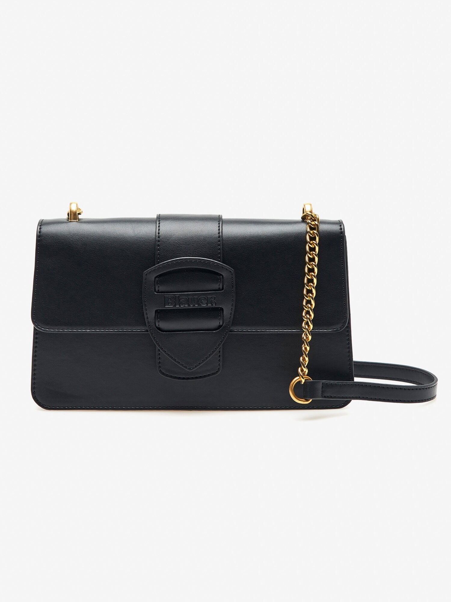 Borsa Donna Blauer pochette tracolla 27x16x8 cm MIXY nero ecopelle fibbia scudetto