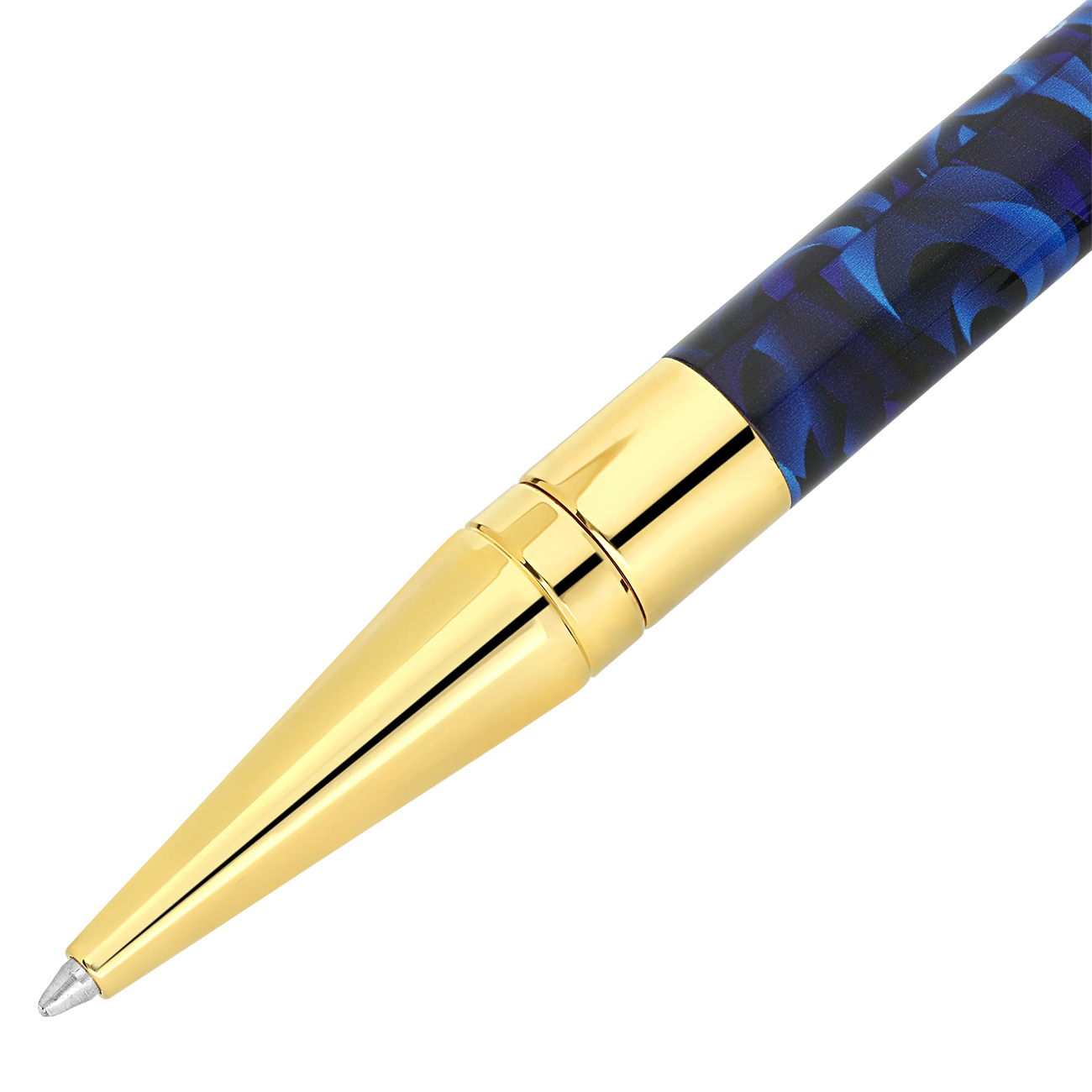 S.t.dupont Penna a sfera D Initial 'koi Fish' Blu limited edition 265005