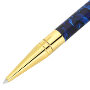 S.t.dupont Penna a sfera D Initial 'koi Fish' Blu limited edition 265005