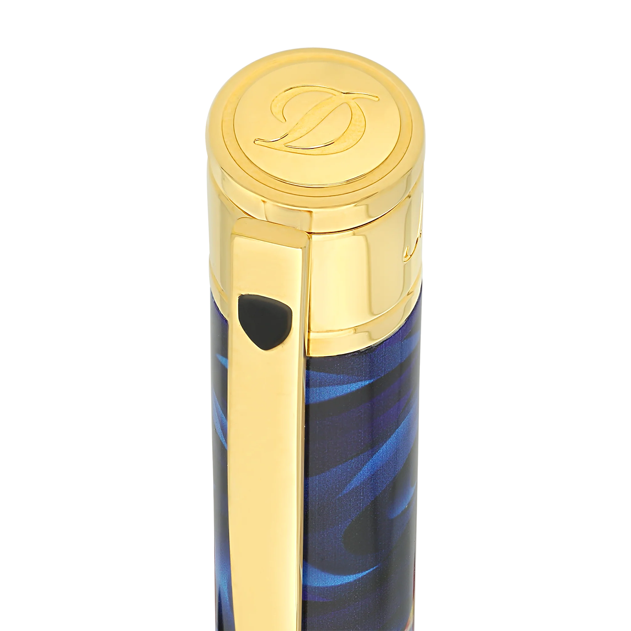 S.t.dupont Penna a sfera D Initial 'koi Fish' Blu limited edition 265005