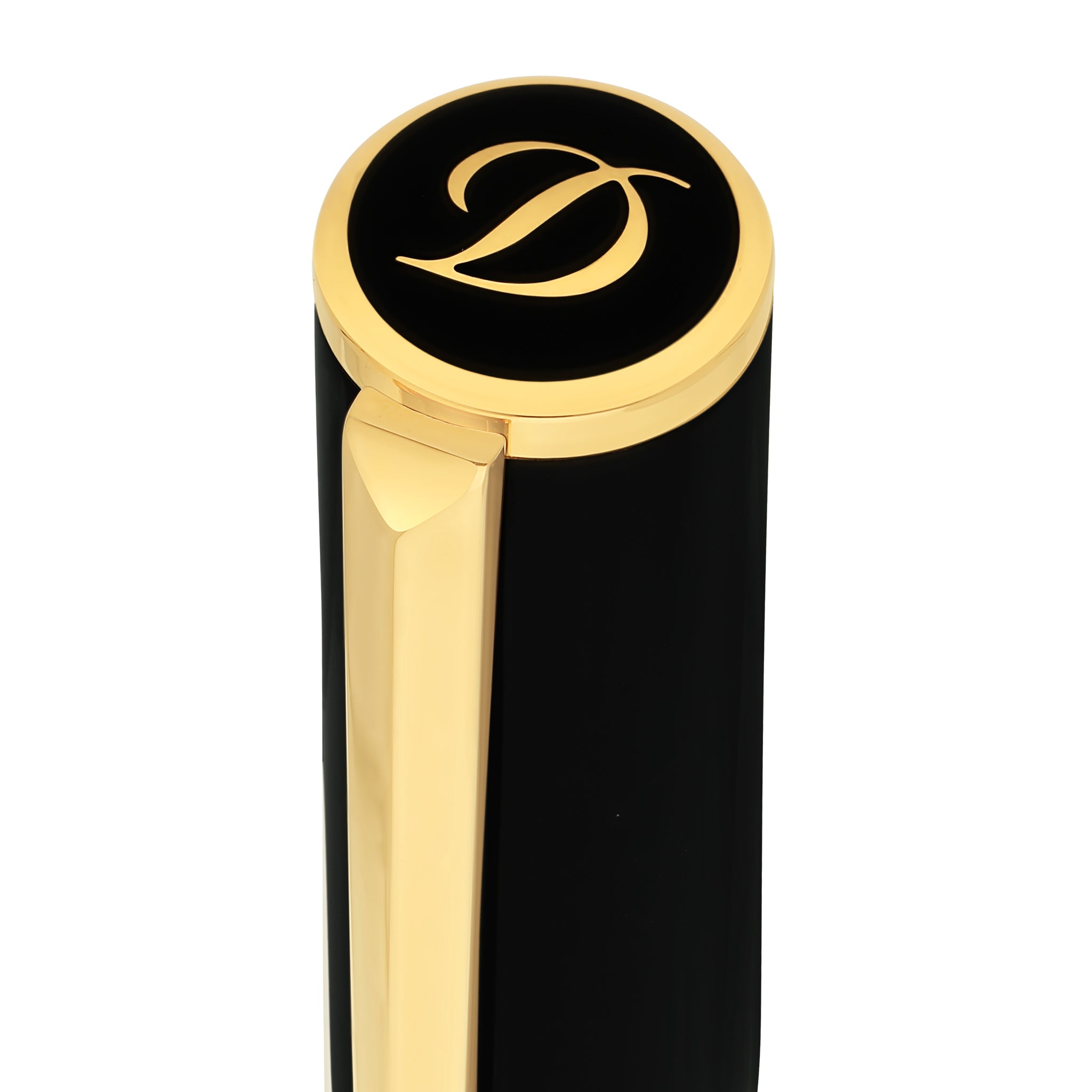 S.t.dupont penna stilografica Initial oro nera ottone 147x13 - 40 g 270202