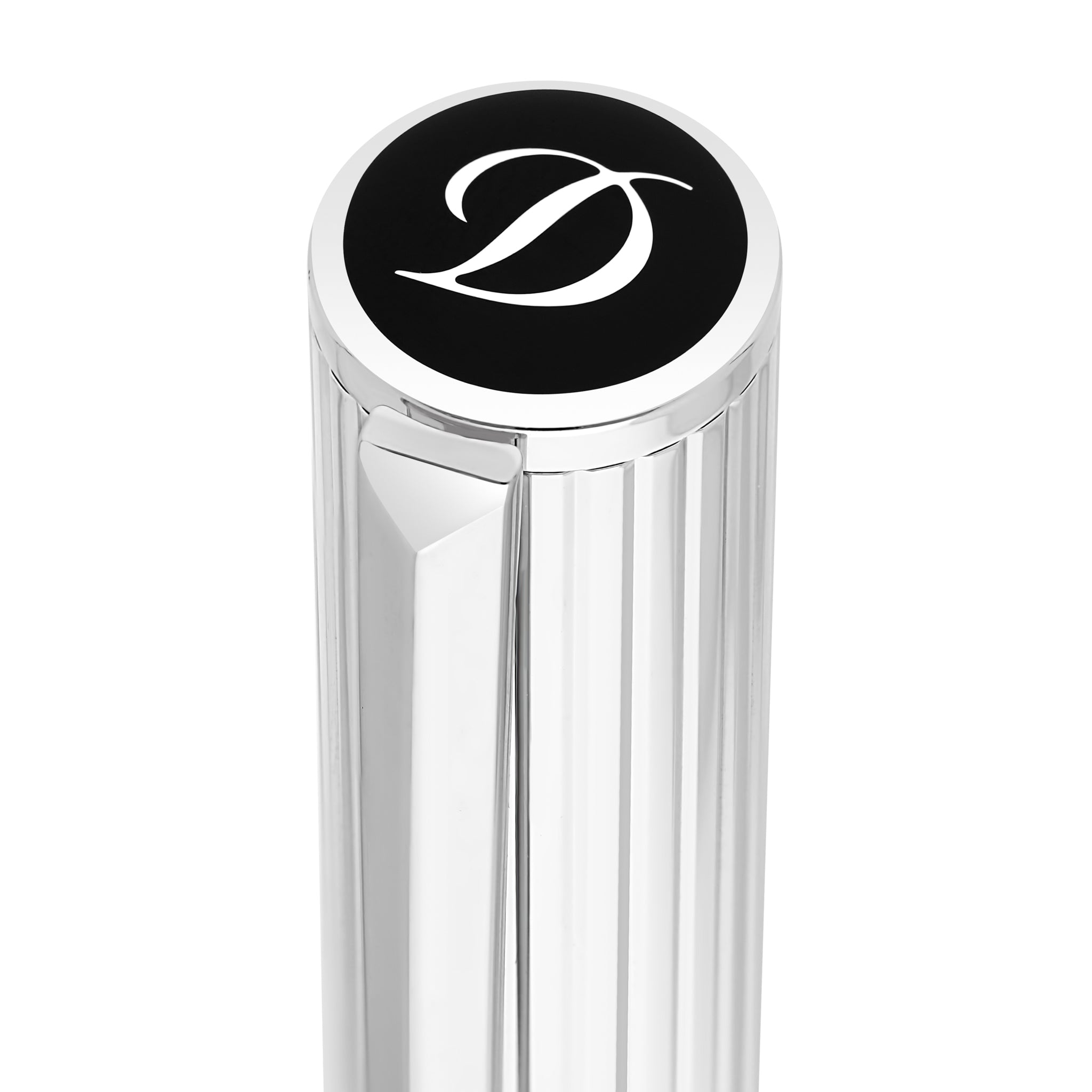 S.t.dupont penna roller Initial cromo nera ottone 147x13 - 40 g 272201