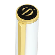S.t.dupont biro penna roller Initial bianca in ottone 147x13 - 44 g 272217