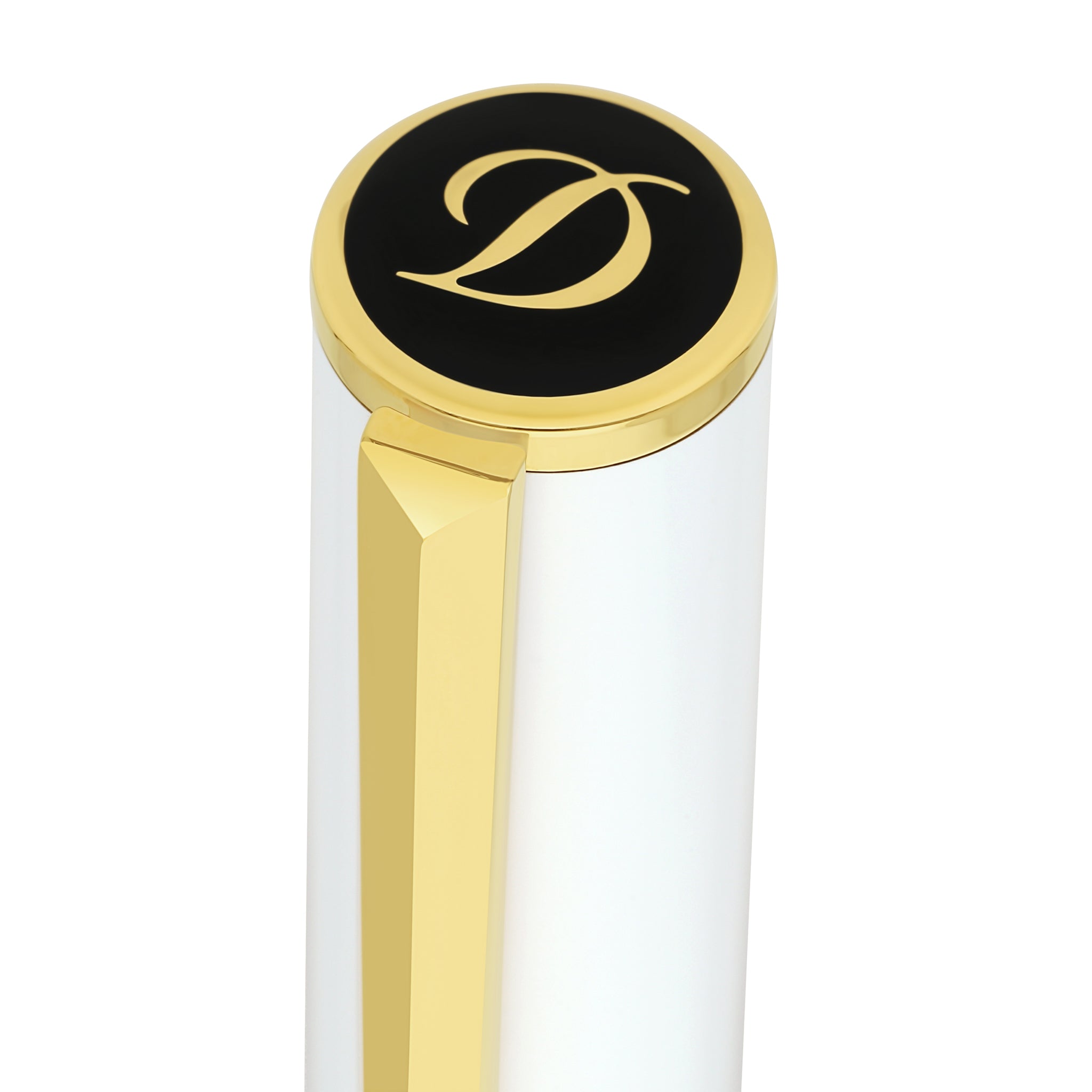 S.t.dupont biro penna roller Initial bianca in ottone 147x13 - 44 g 272217