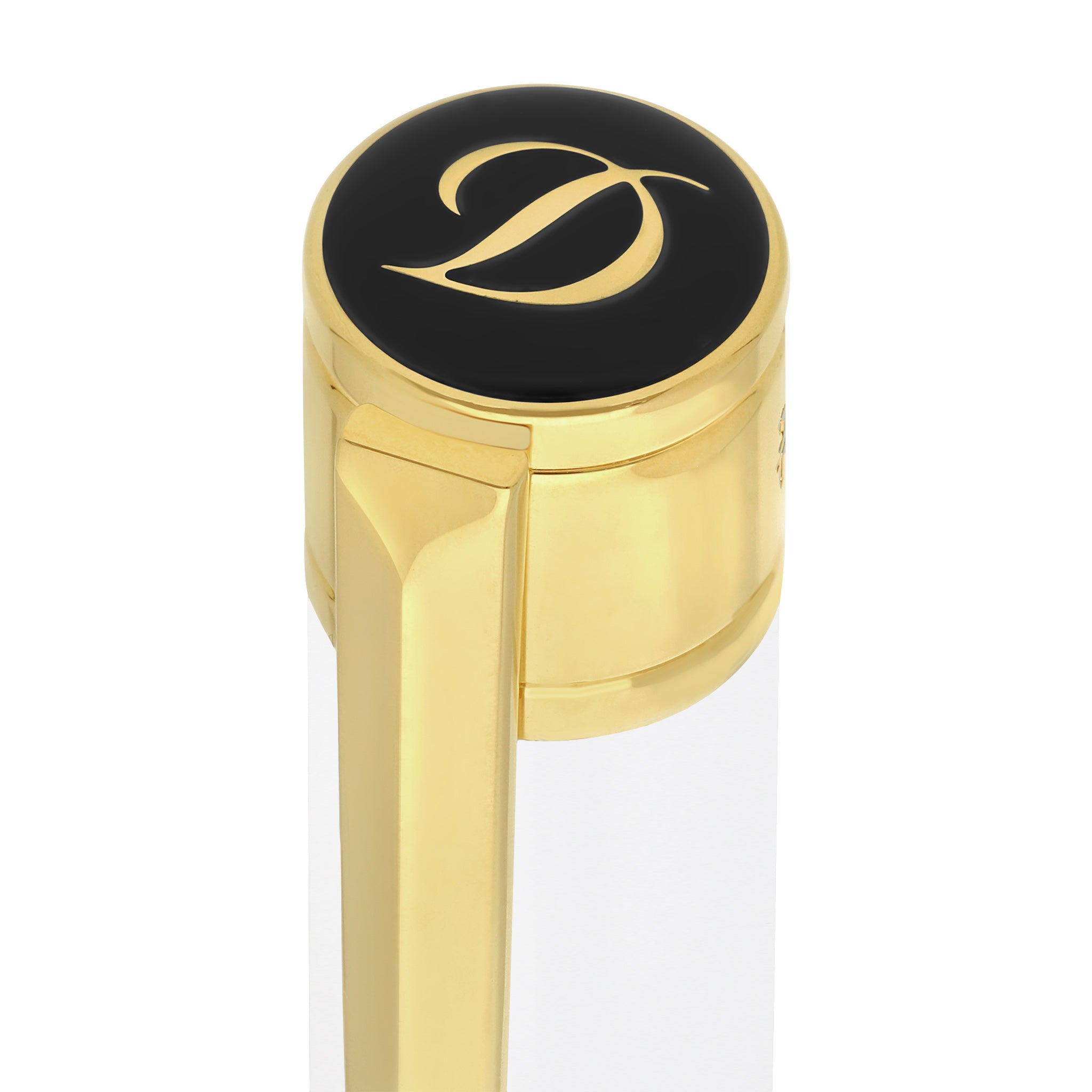 S.t.dupont biro penna sfera Initial bianca oro in ottone 147x13 - 40 g 275217