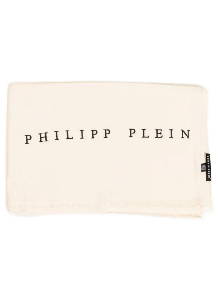 Philipp Plein Foulard Viscosa Made in Italy Bianco 1