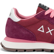 Sun68 Sneaker Casual Ally Solid Z45201 Pelle e Tessuto Bordeaux Donna